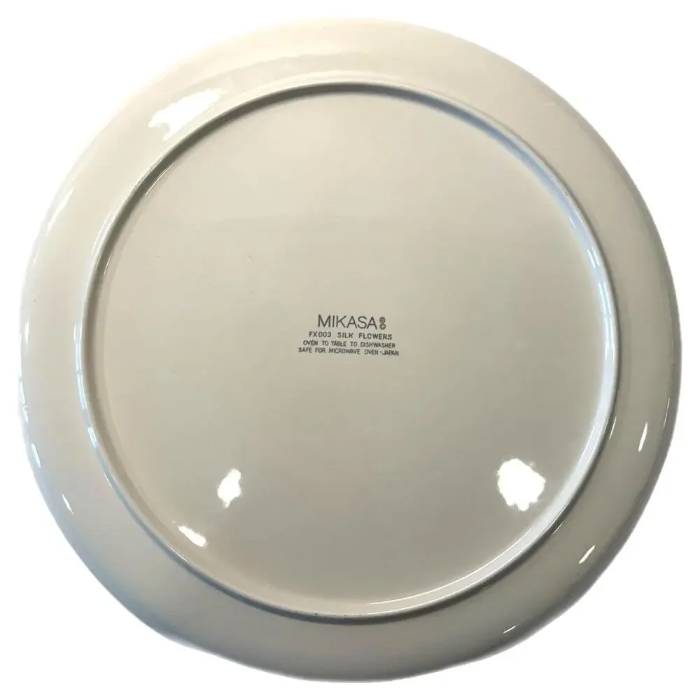 Mikasa Silk Flowers Cake Serving Plate / Round Platter / Chop Plate – FX003